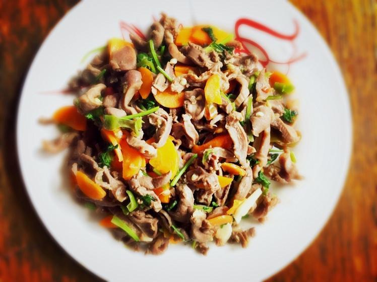 辣版爆炒鸡杂（鸡胗）的做法