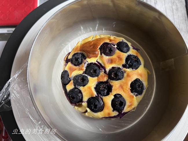 爆浆蓝莓巴斯克蛋糕的做法 步骤7