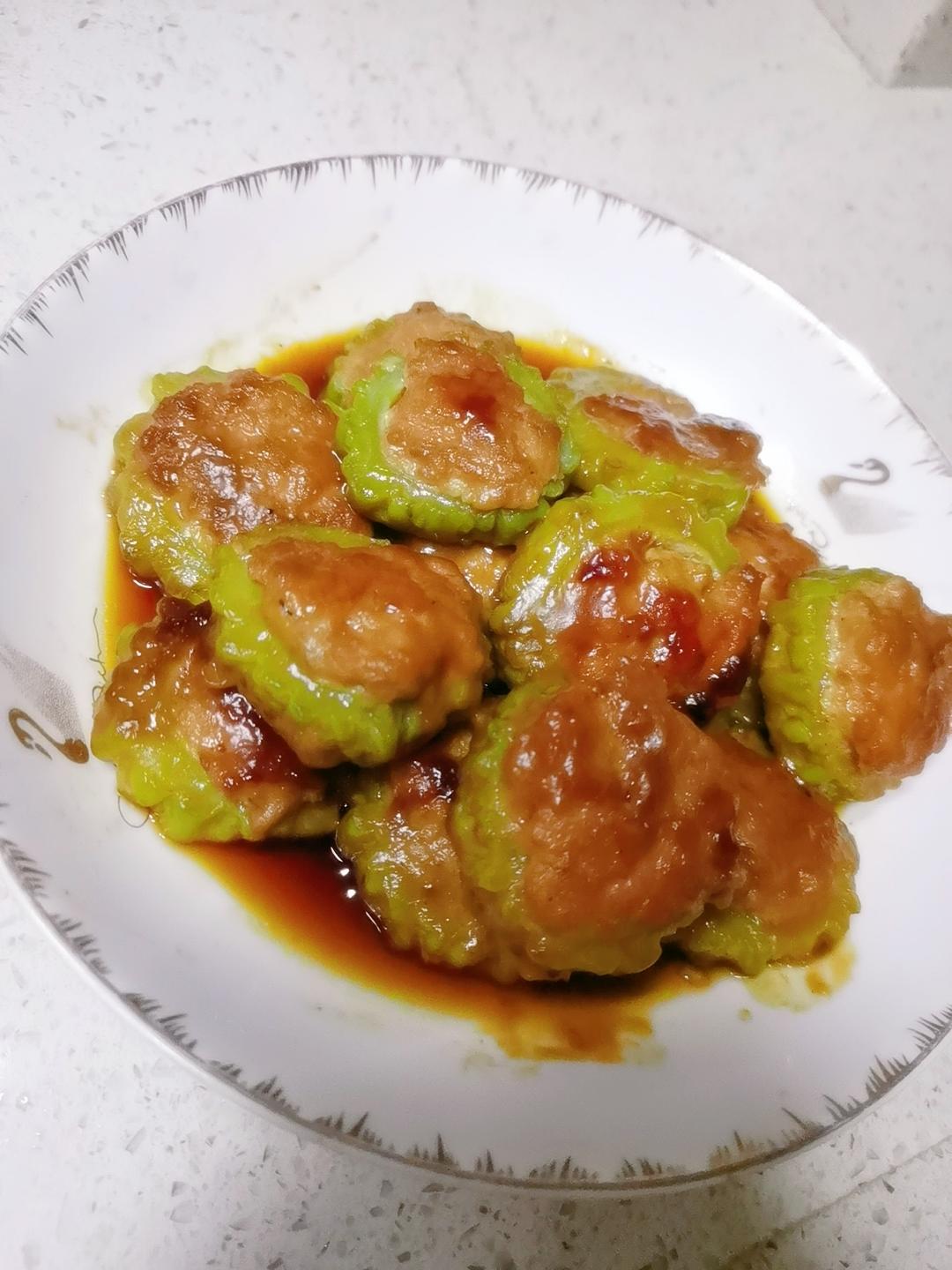 夏日解暑必备家常菜-苦瓜酿肉