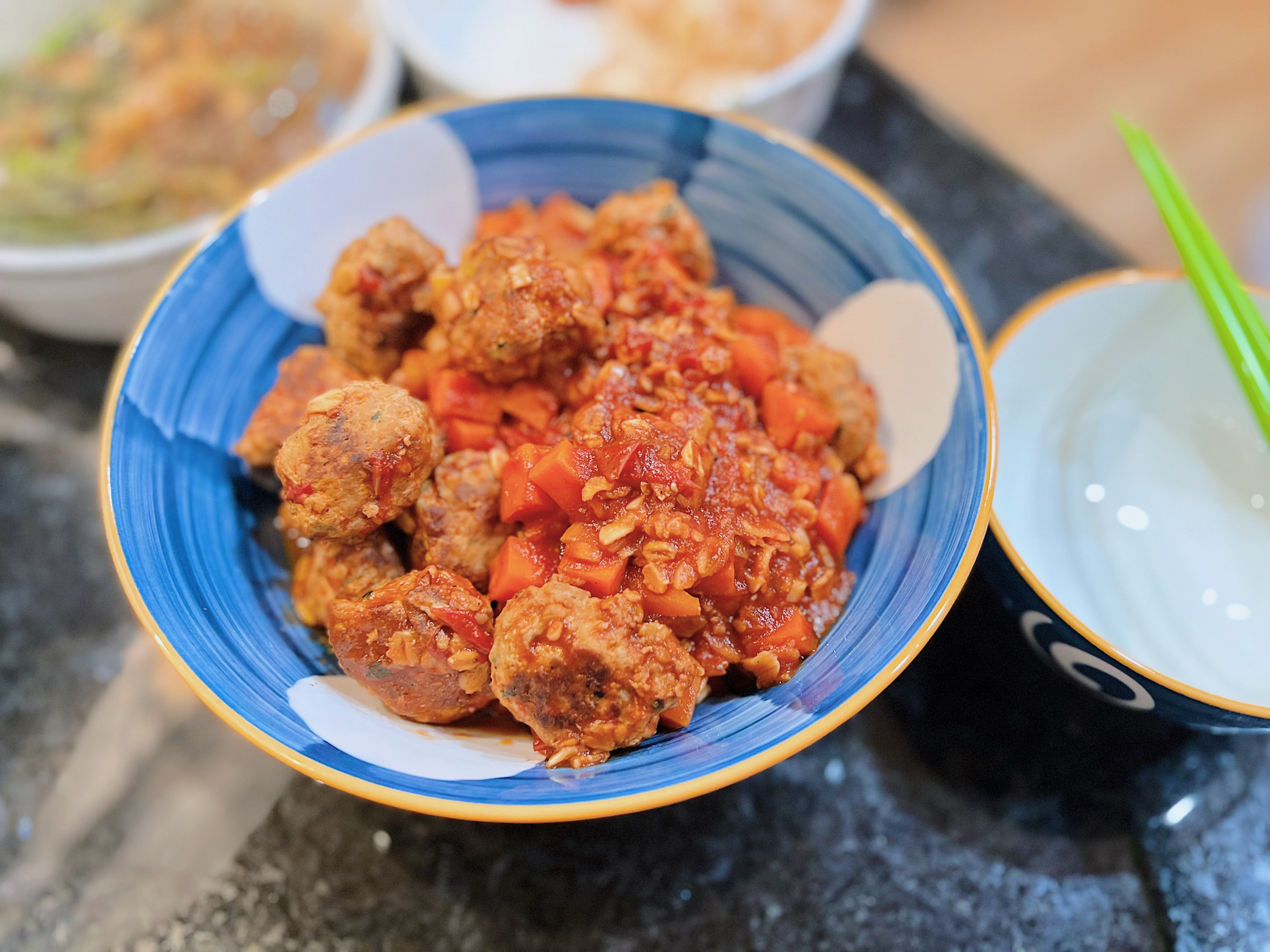 【健康三餐】番茄酱鸡肉丸子
