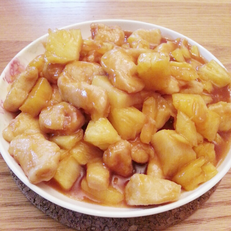 amy炫做的菠萝鸡球