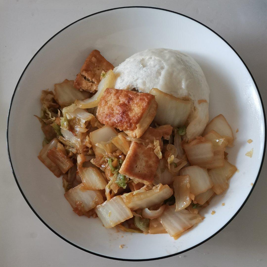 蚝油白菜豆腐