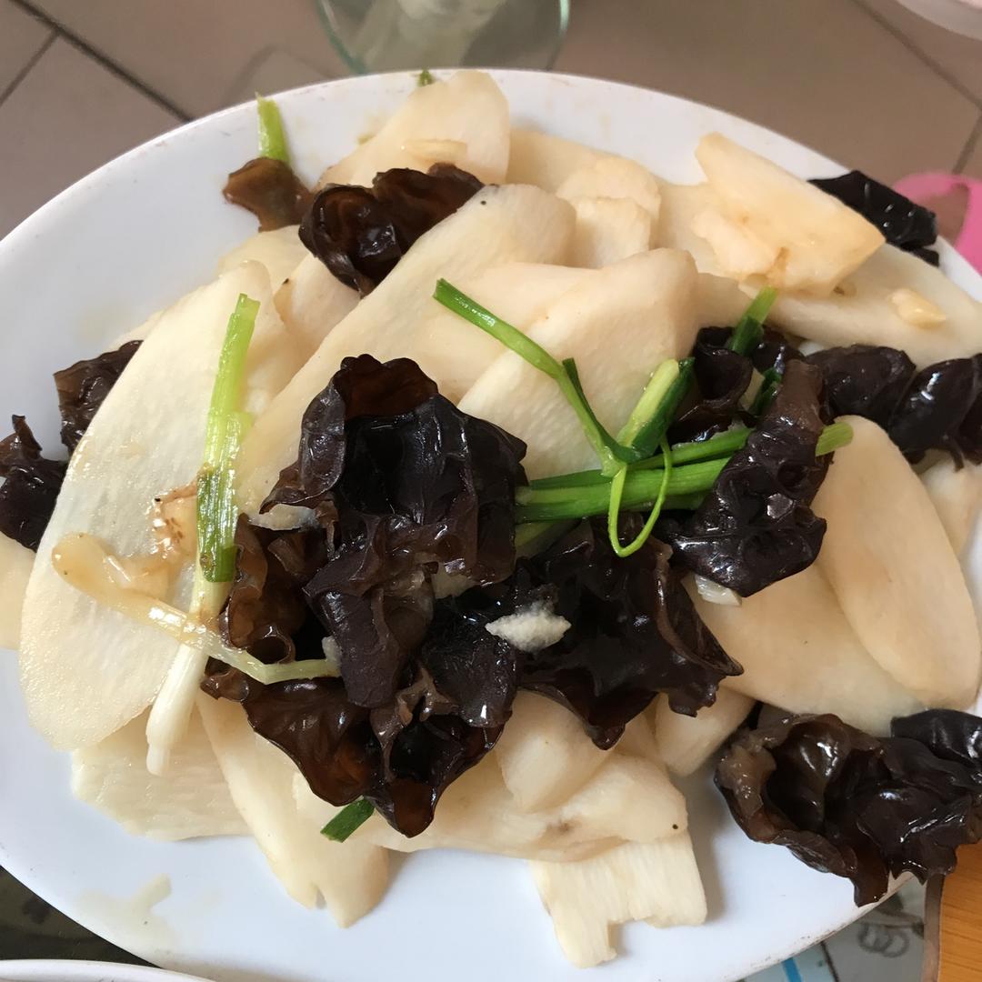 淮山（山药）炒木耳