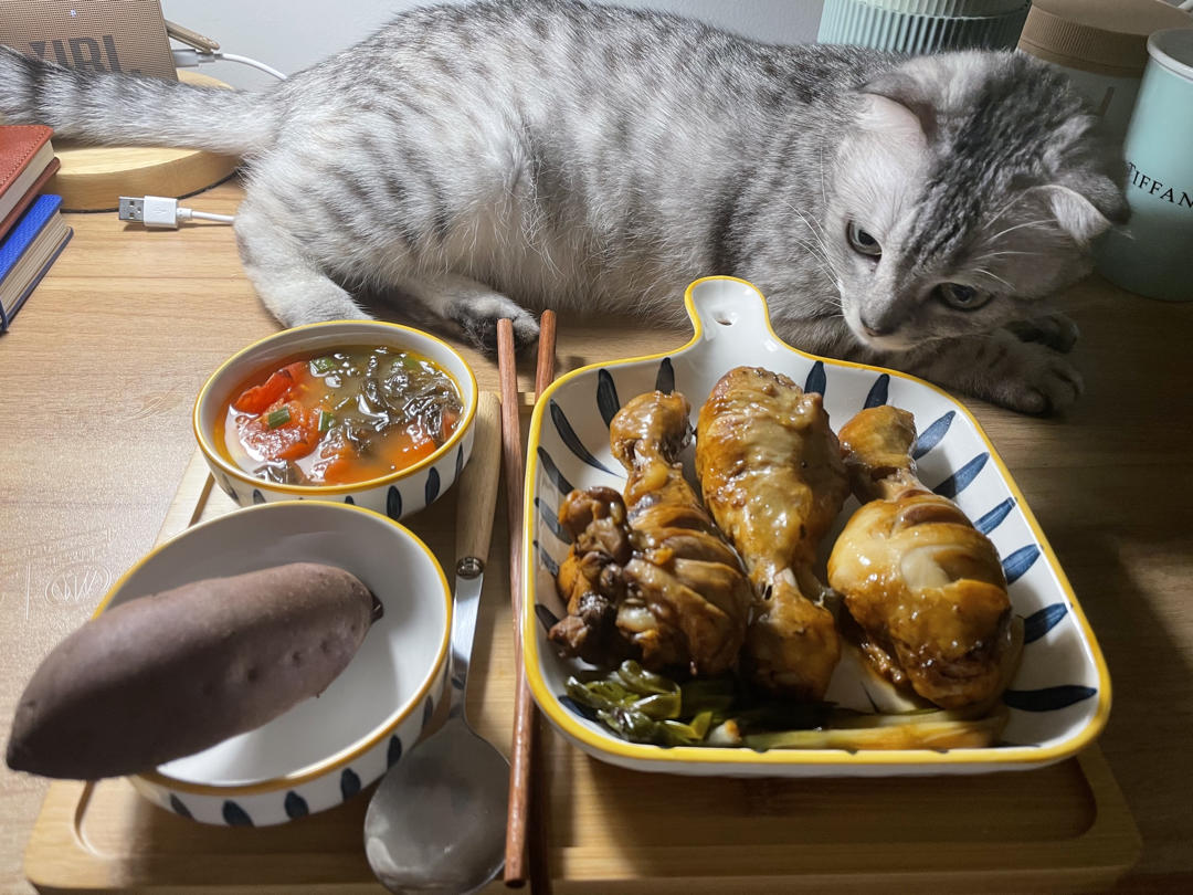 电饭锅焖鸡腿（懒人快手菜）