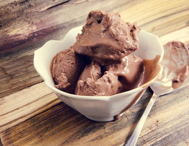 黑巧克力冰淇淋