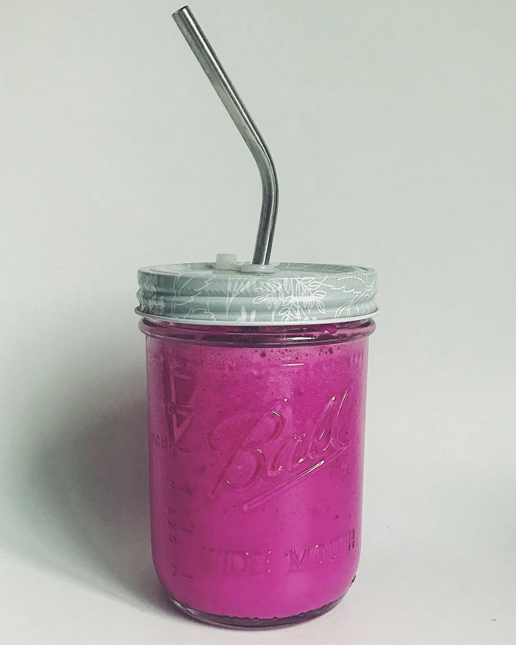 红心火龙果燕麦牛奶