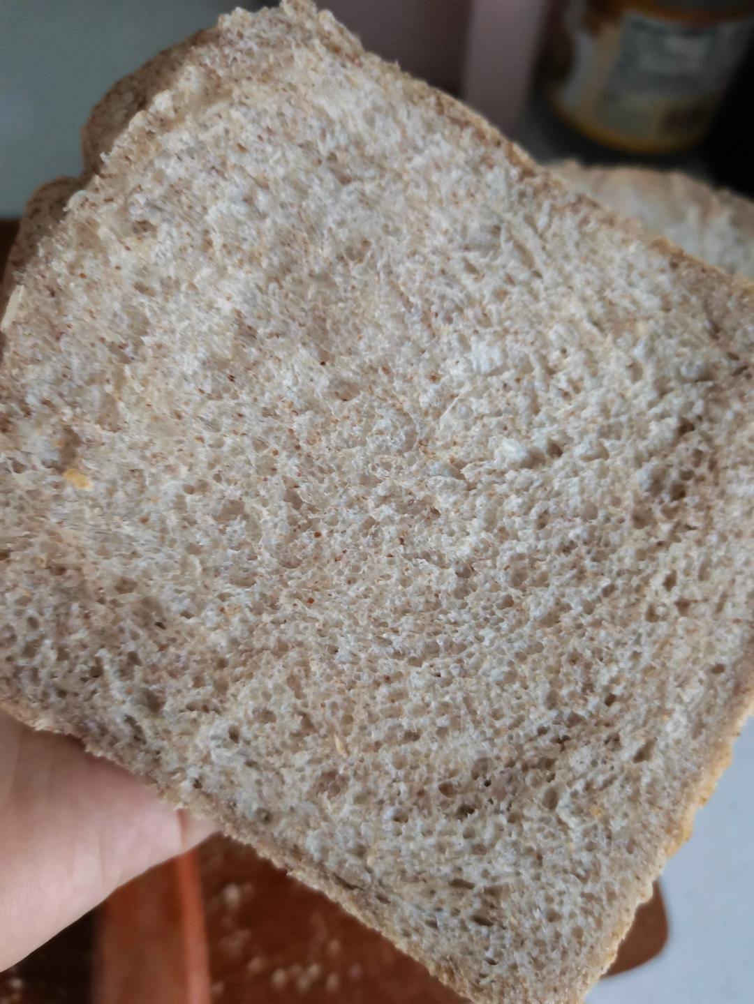 柔软湿润的40%全麦吐司｜法国老面+全麦烫种