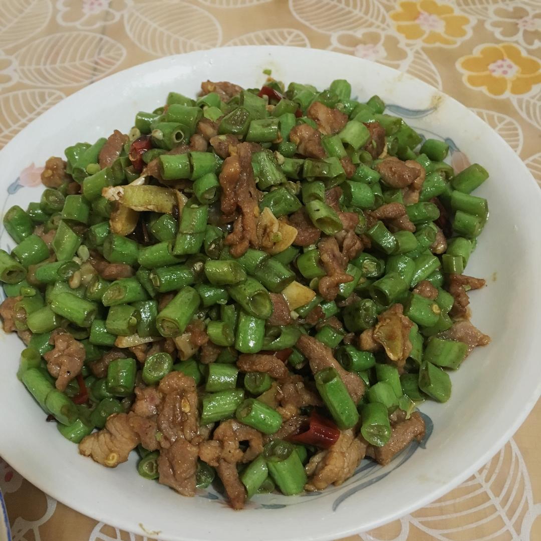 肉沫豆角下饭菜