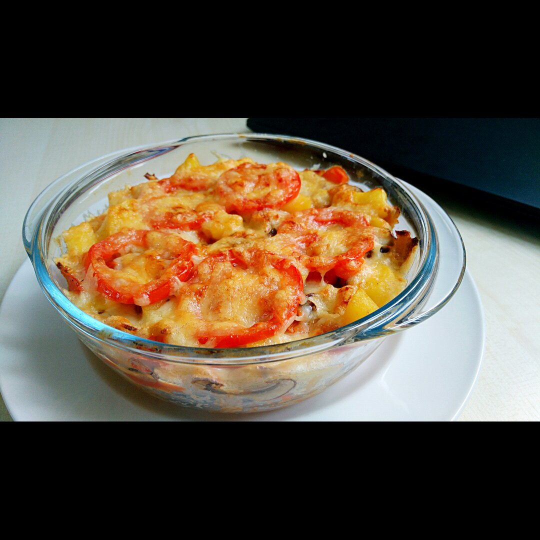 番茄鸡肉浓情焗饭【两人份】