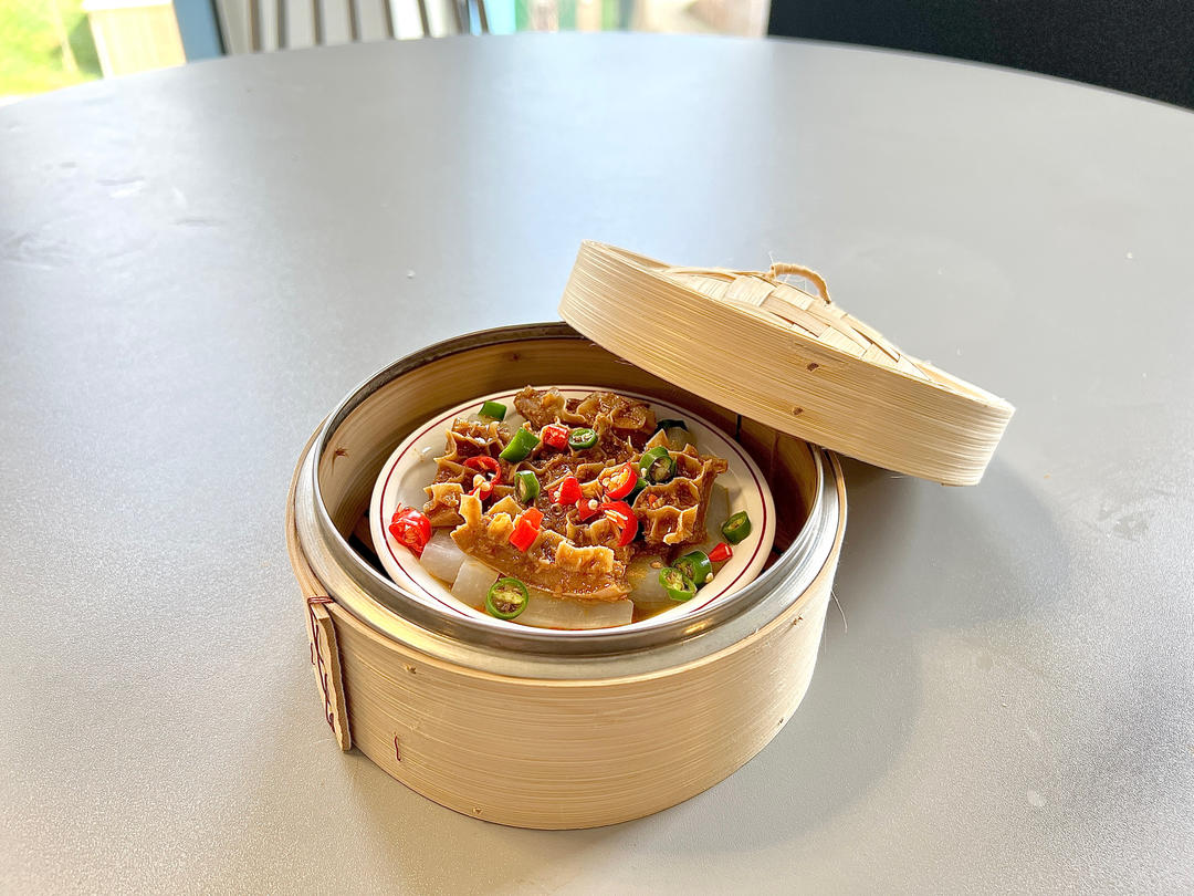 【沙嗲金钱肚】广东早茶必点！越吃越富贵