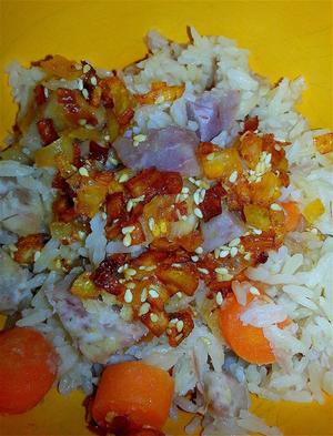 紫薯胡萝卜焖饭的做法 步骤4