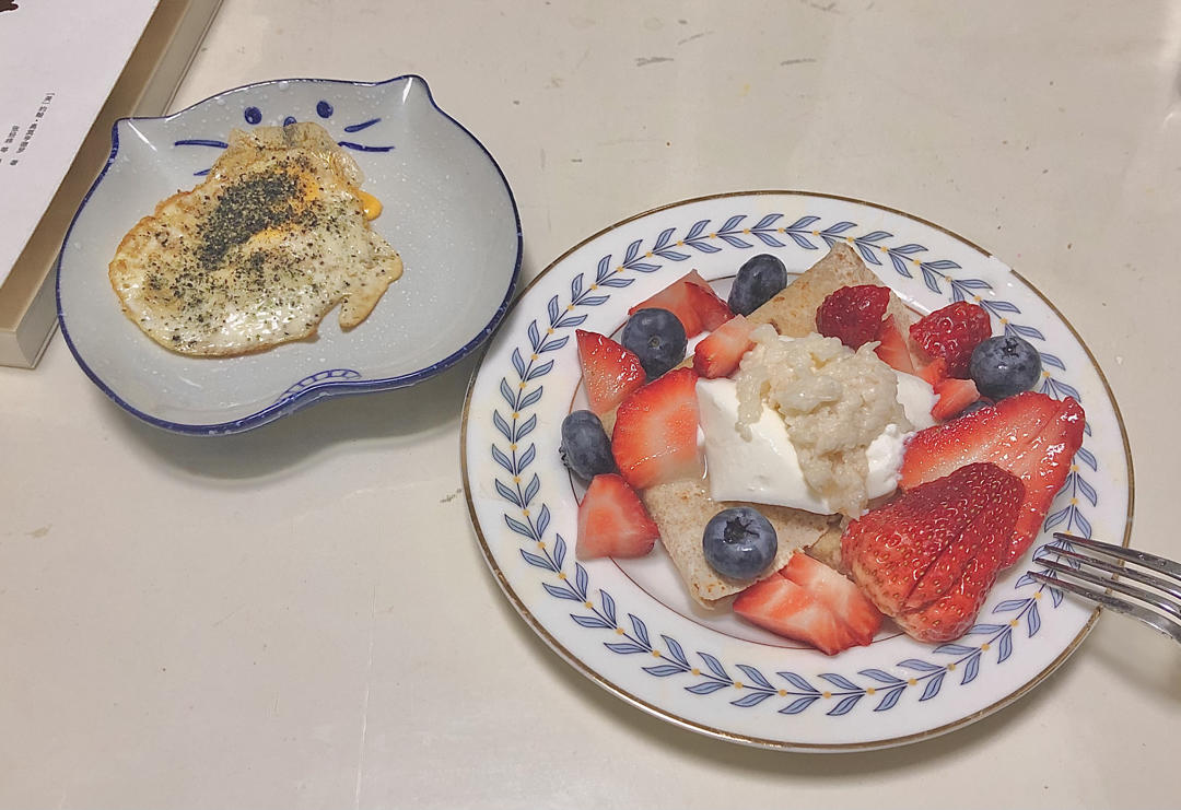 酒酿浆果全麦可丽饼【健康小食】