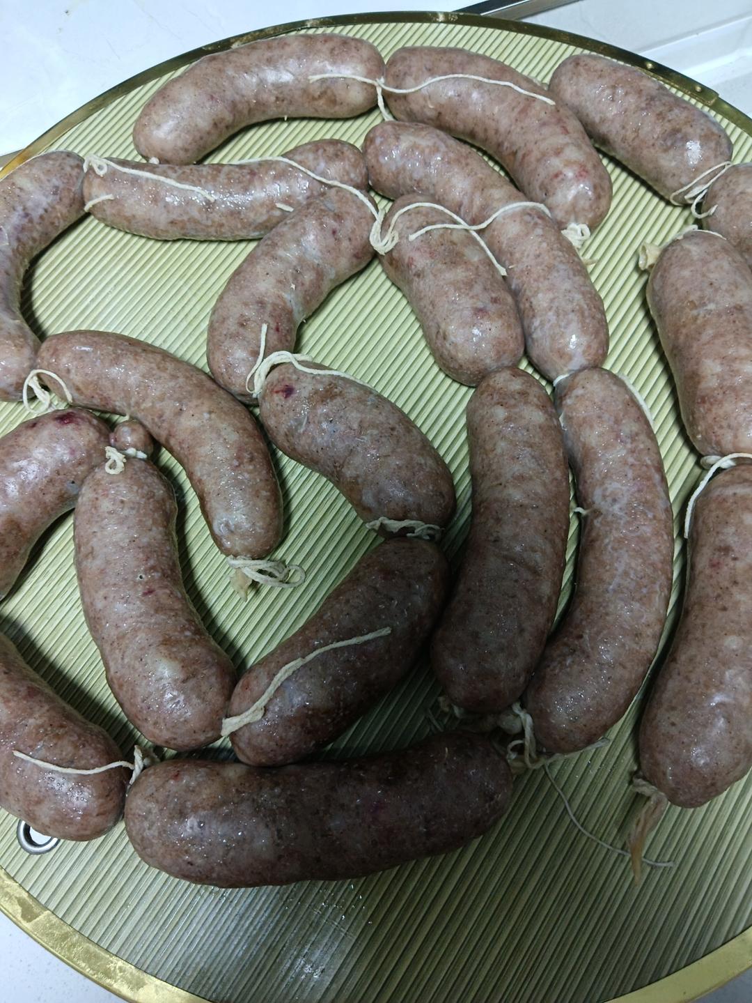 能量满满的猪肉脆皮肠(烤肠、灌肠、自制香肠)