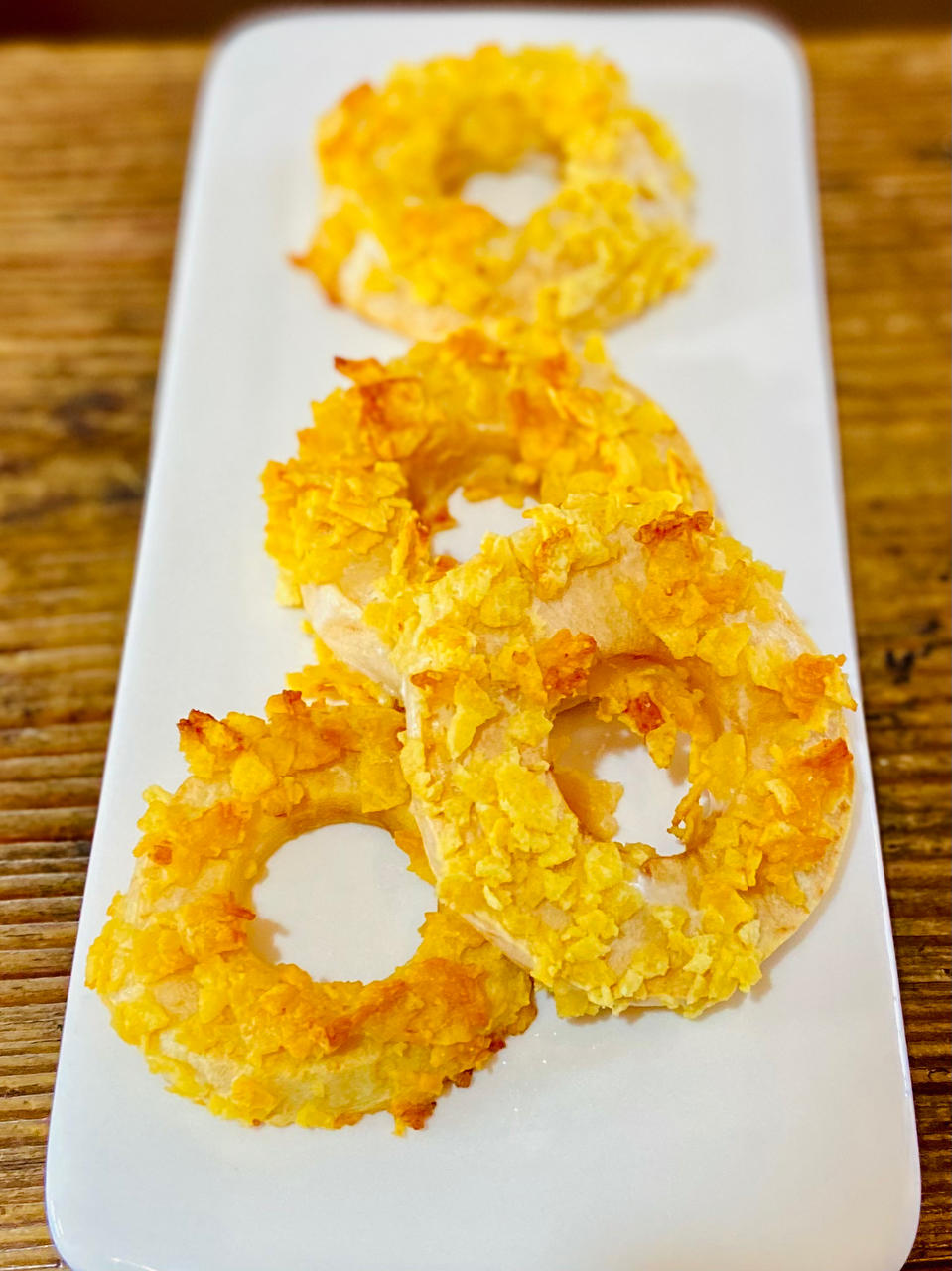 【薯片苹果圈】免油炸！比甜甜圈健康快手多了！