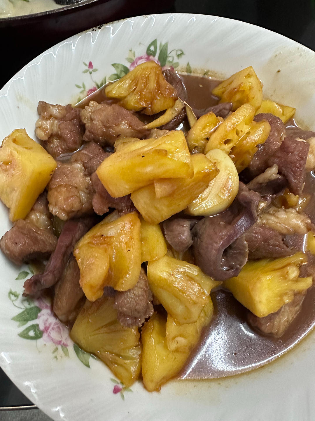 酸甜菠萝炒牛肉