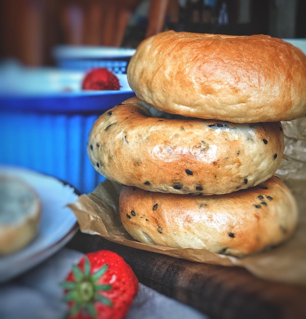 原味贝果🥯/黑芝麻贝果🥯