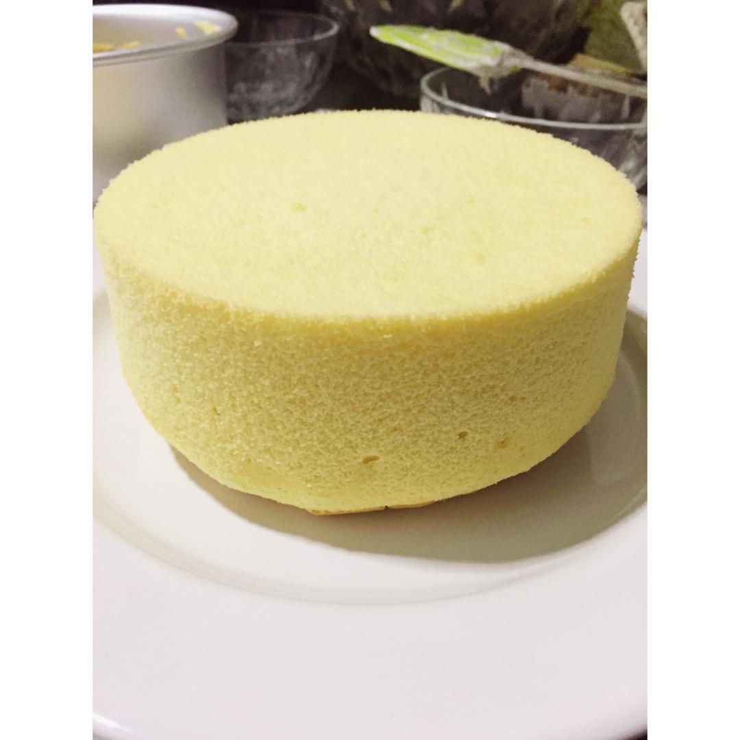 6寸原味戚风蛋糕