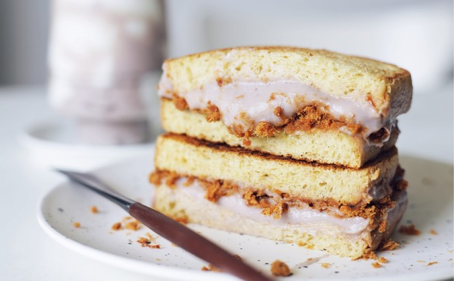 芋泥肉松三明治的做法