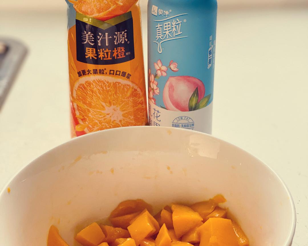 bxg版芒果布丁 真果粒和果粒橙要在一起哦的做法