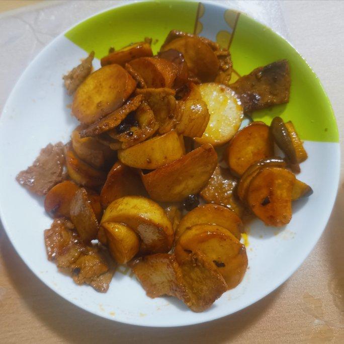 肉炒杏鲍菇