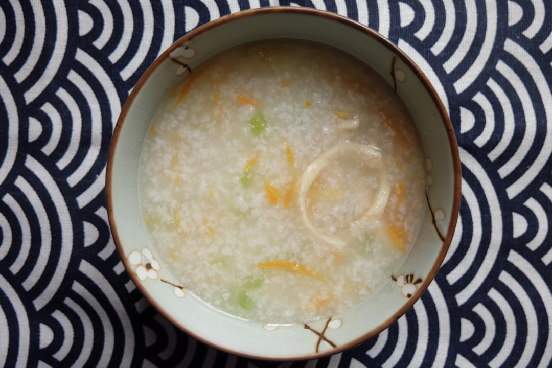 gabriel雪做的胡萝卜鸡丝粥