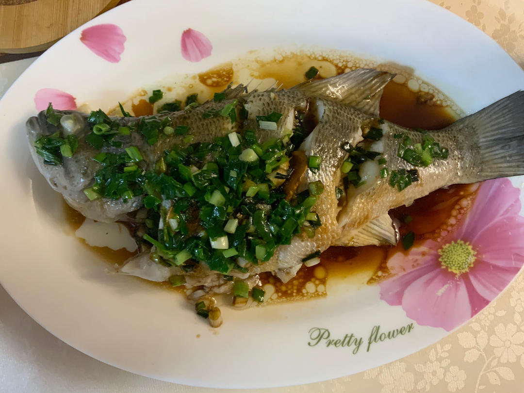 葱油鱖鱼（鲈鱼/鲑鱼）