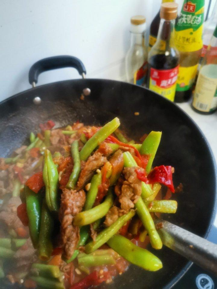 豆角炒牛肉