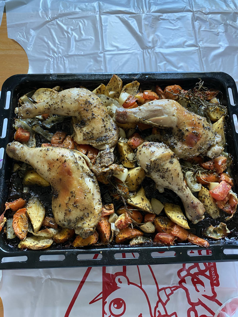 法式香料烤鸡腿