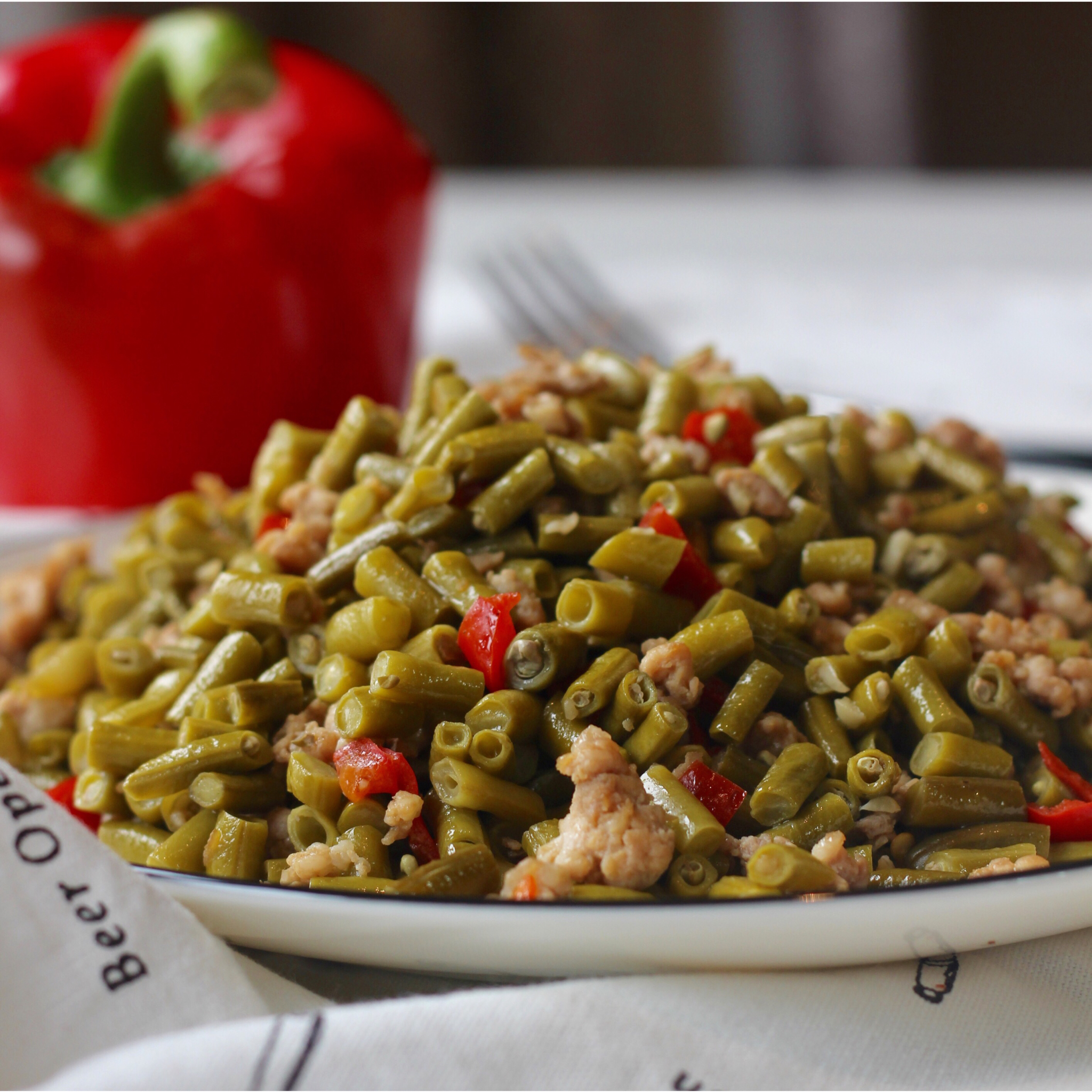 【仫佬族】肉末酸豆角