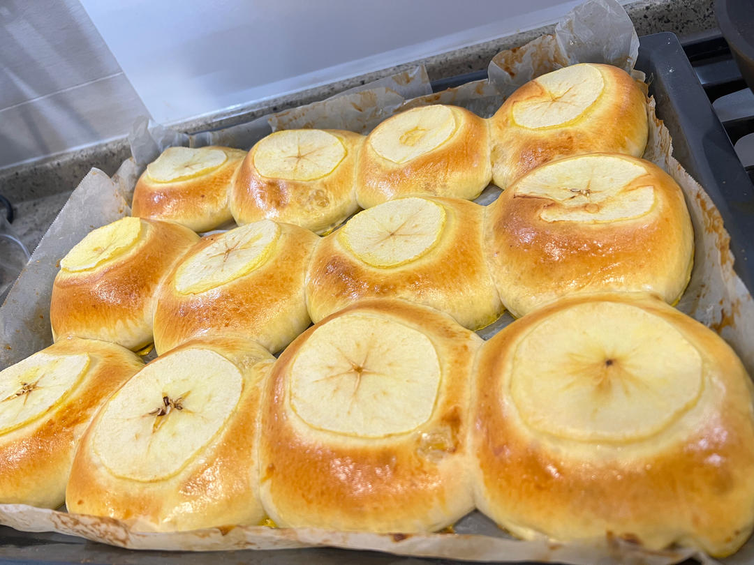 🍎日式苹果面包|高颜值|酸酸甜甜|松软好吃