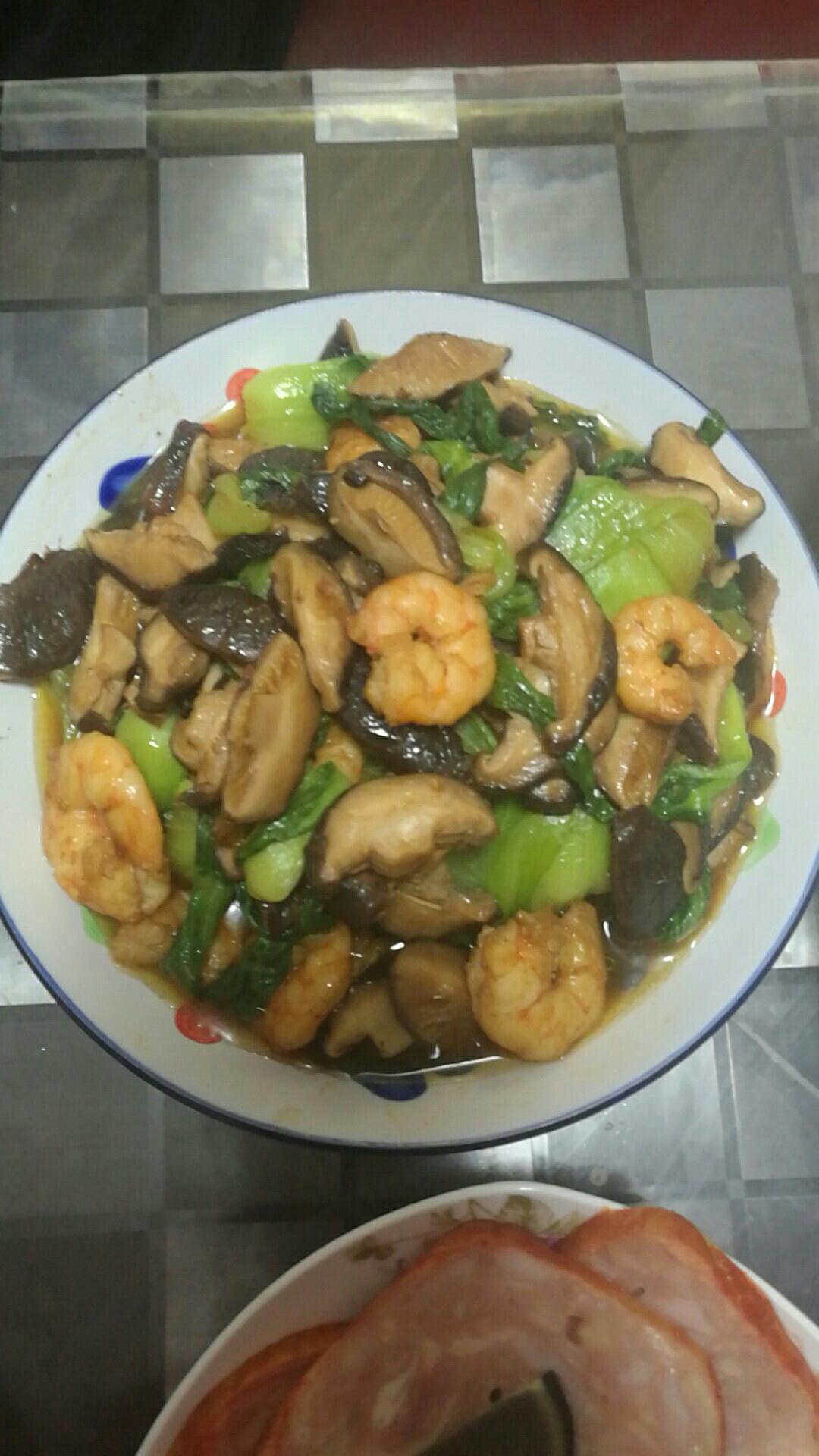 香菇油菜虾仁