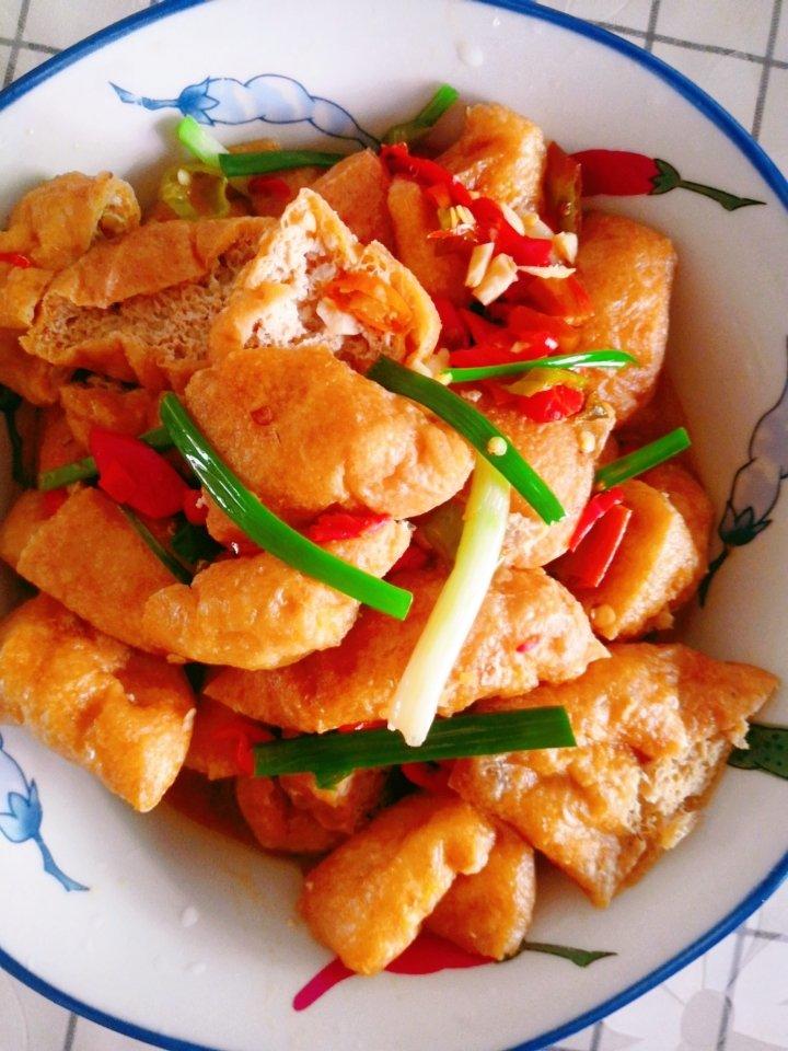 软香好吃的素炒油豆腐