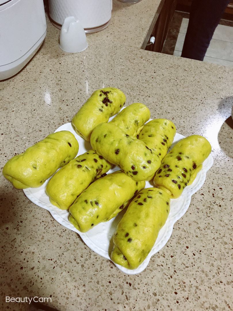 南瓜红豆卷（一次性发酵法）