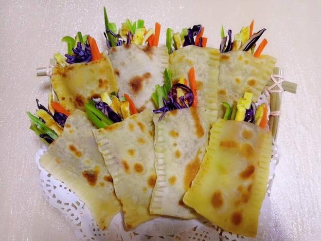 五彩蔬菜沙拉口袋饼（素版）的做法