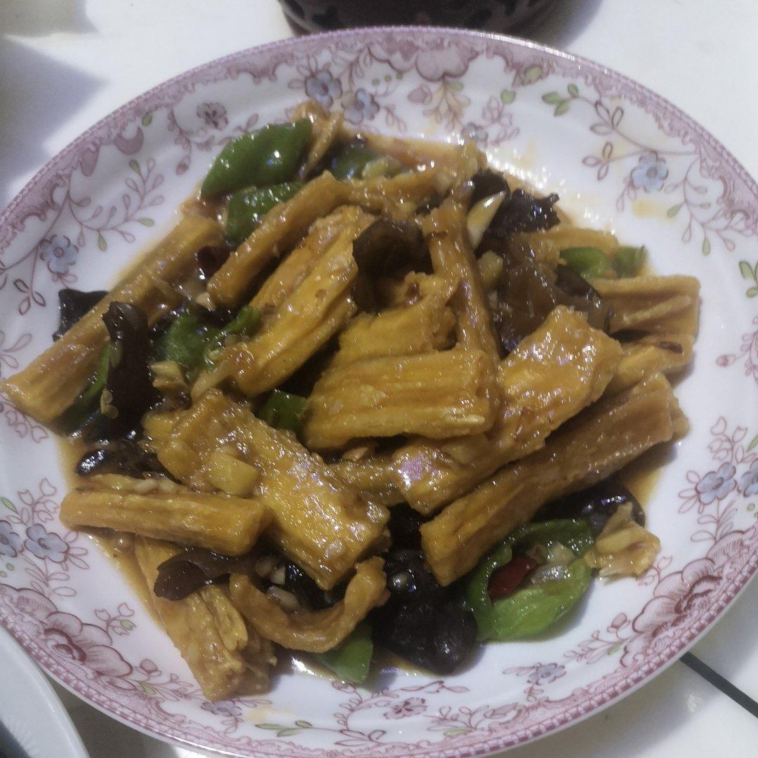 焦烧腐竹