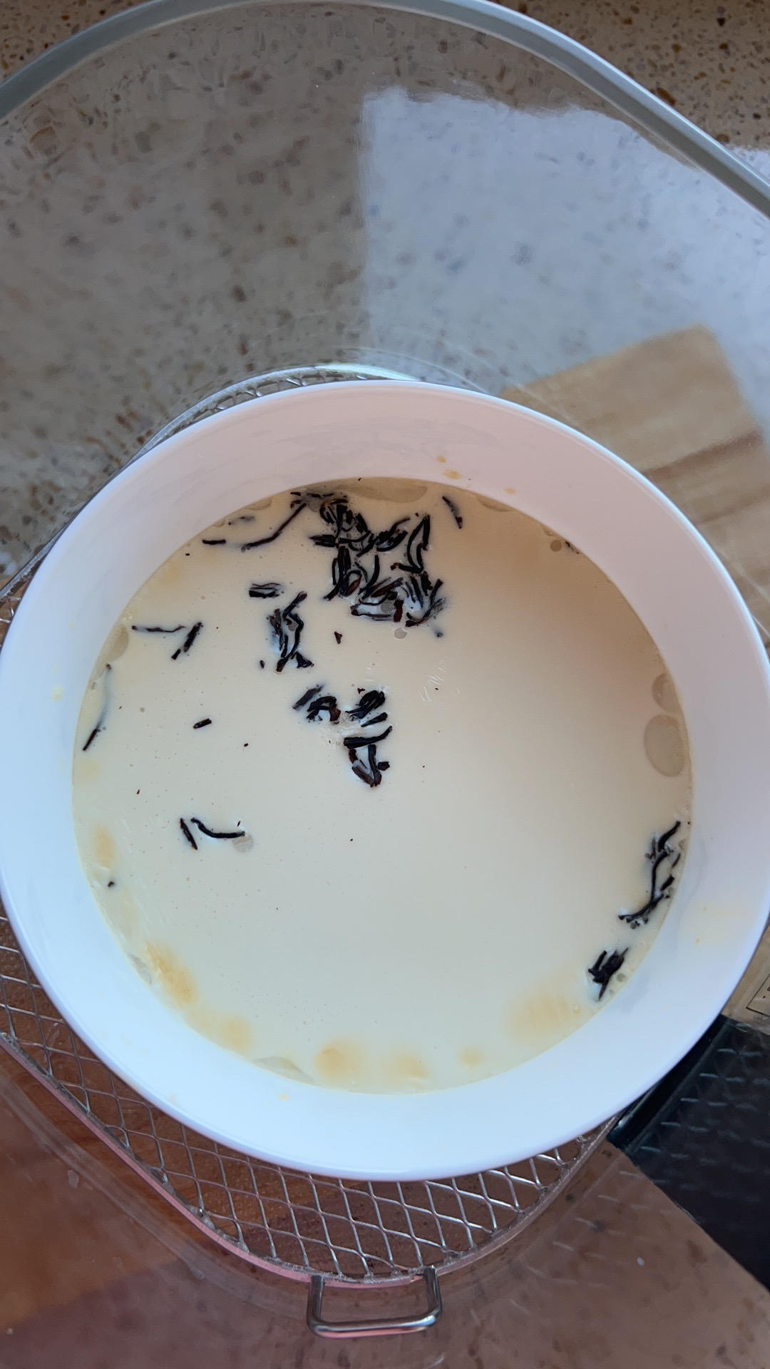 空气炸锅烤奶茶