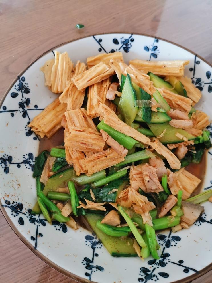 虾子腐竹的做法