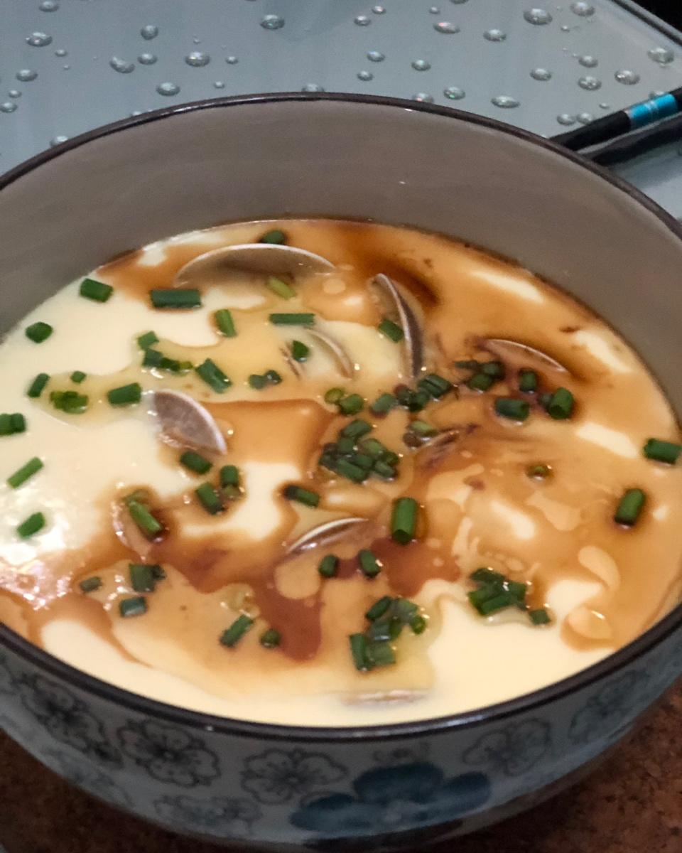 超滑嫩的蛤蜊炖蛋