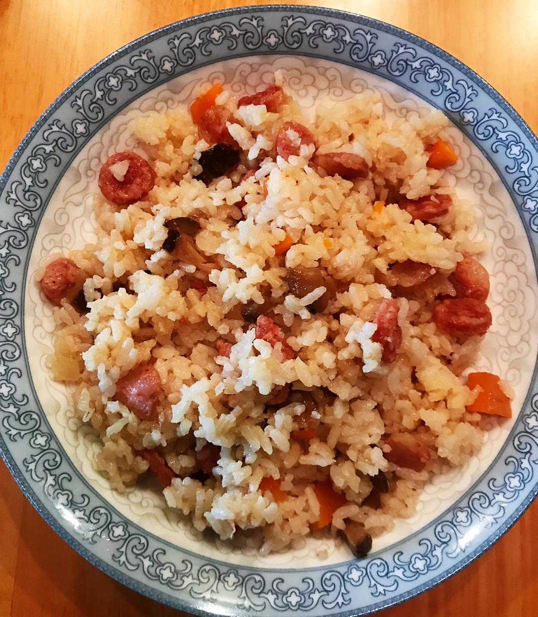 好吃上天的腊肠焖饭
