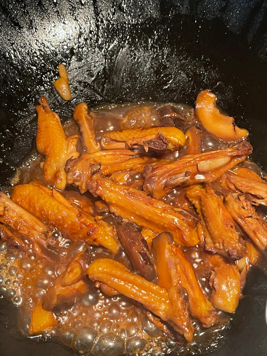 快手好吃 冬菇焖鸡翅