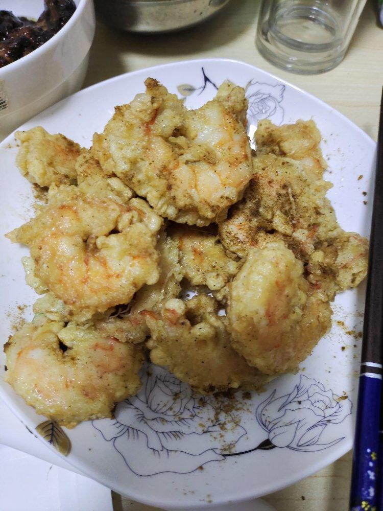 🔥吮指椒盐虾仁，完全不需要厨艺‼️