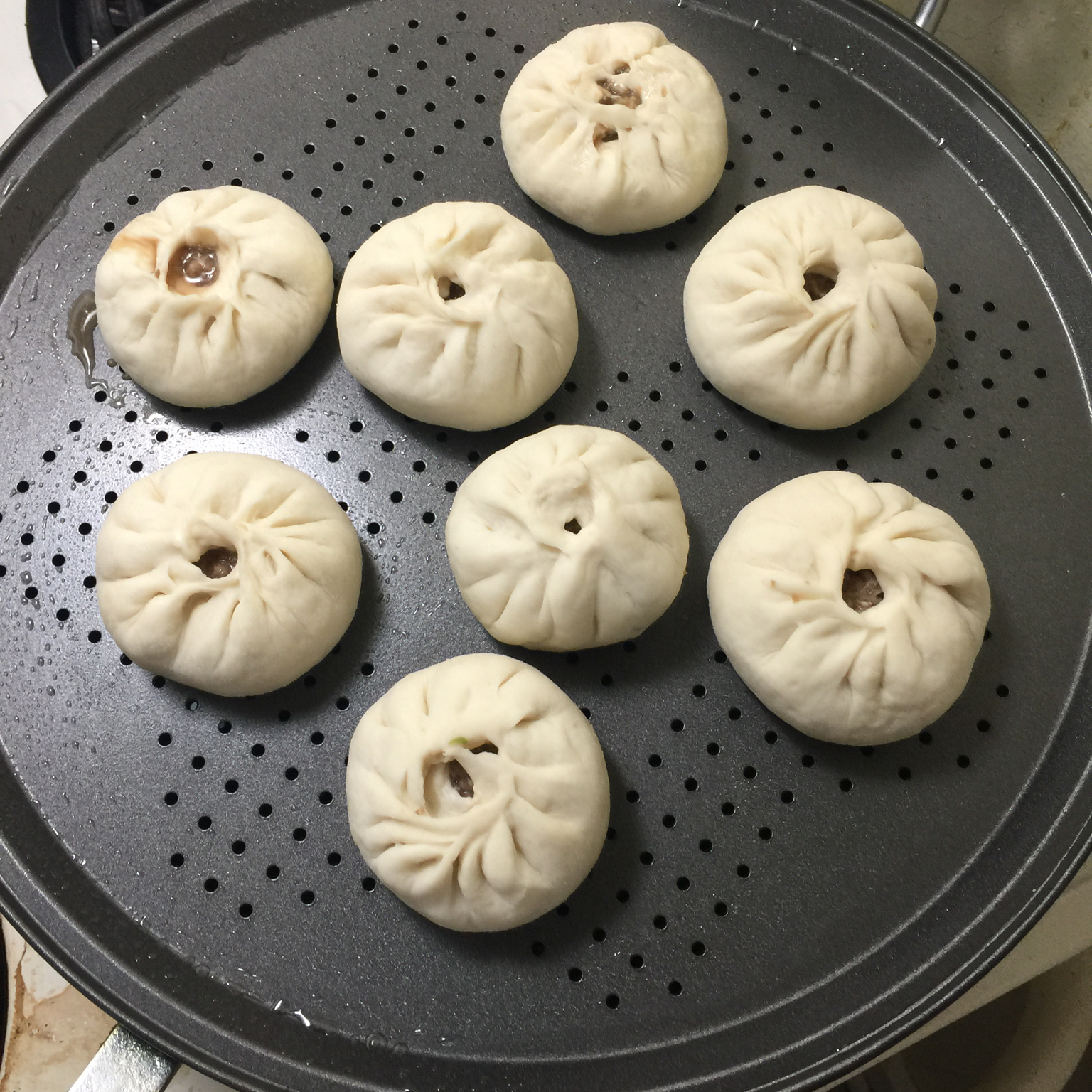 直接发酵法的白胖包子