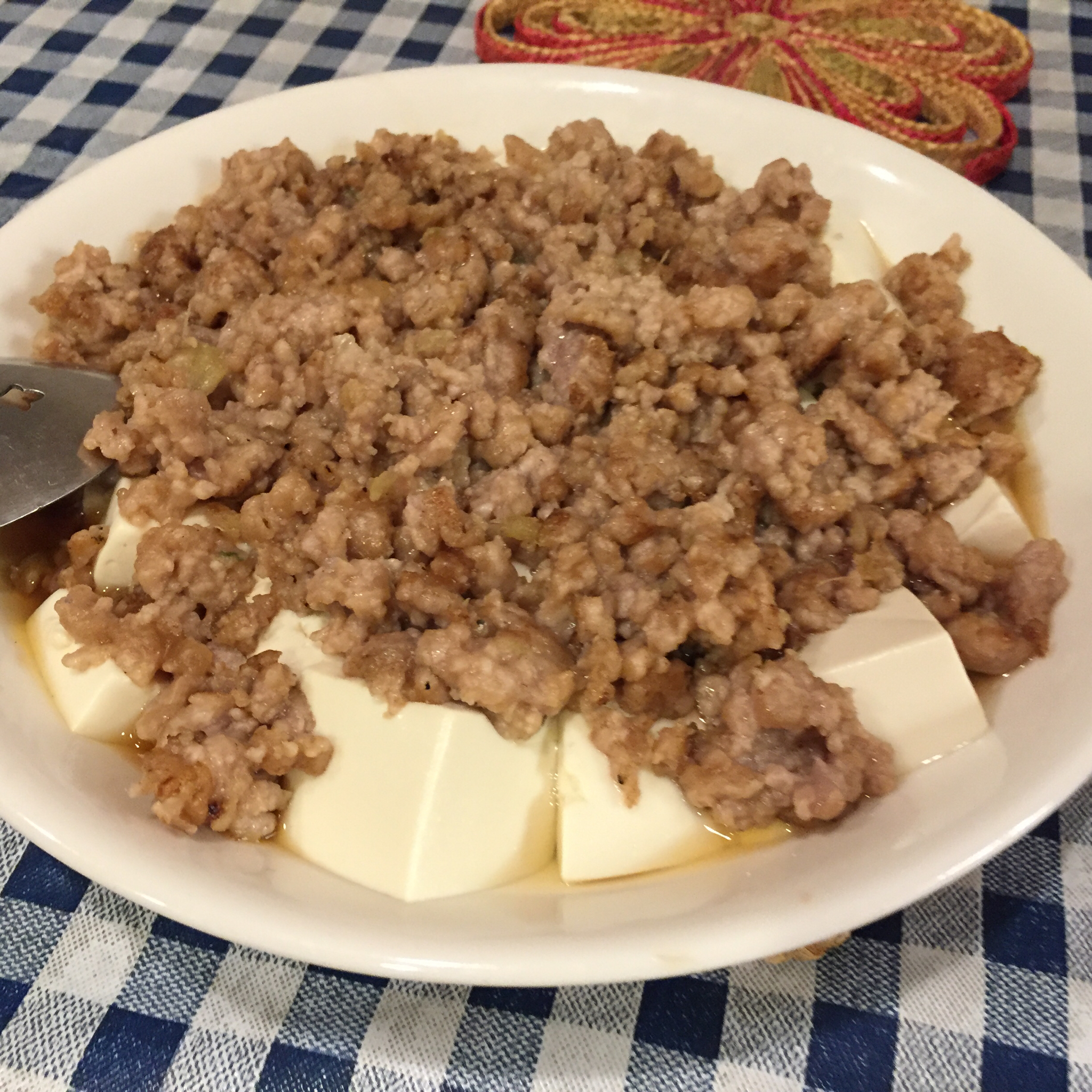 肉末蒸豆腐