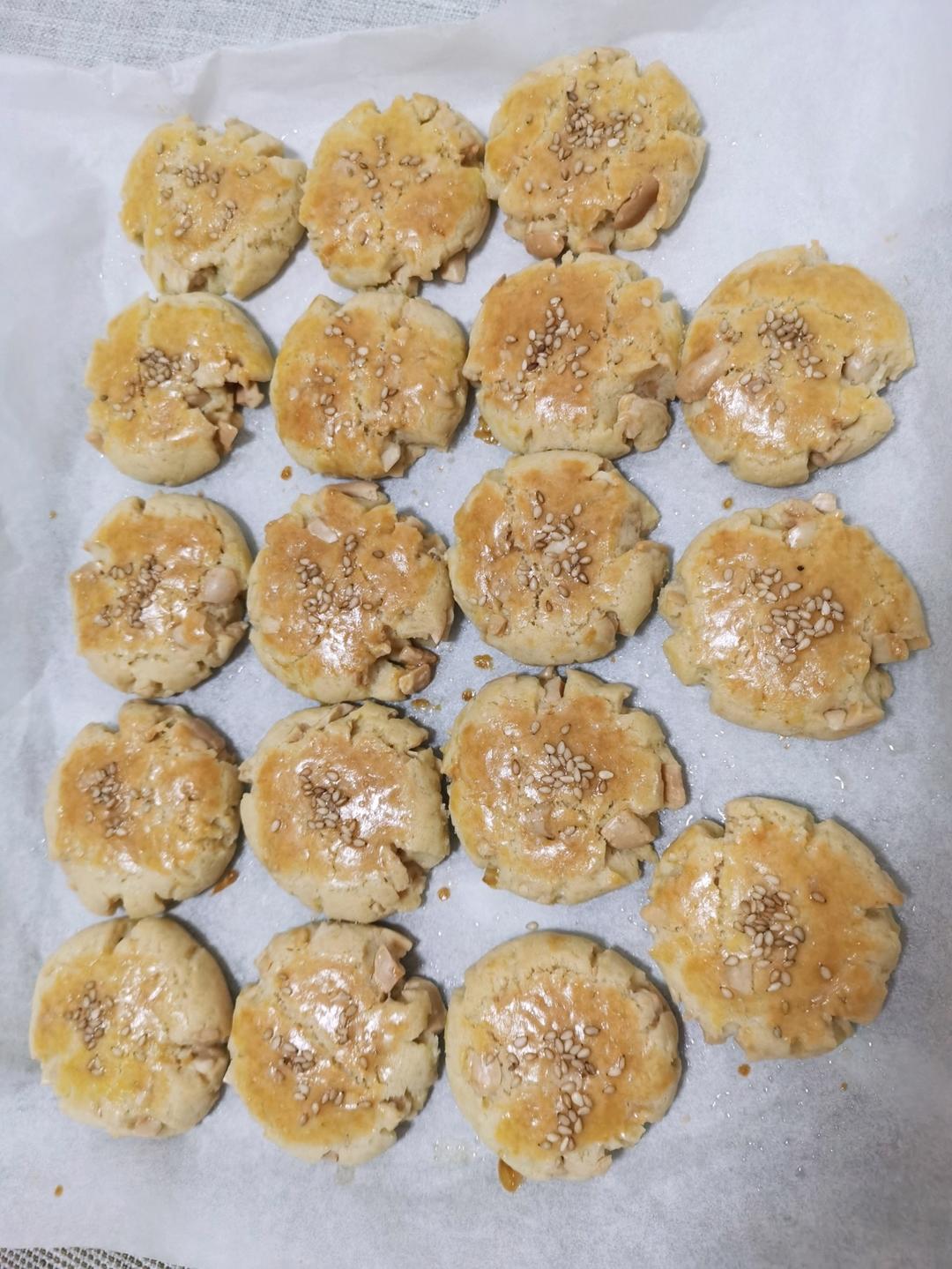 超级好吃的花生酥饼（橄榄油版）