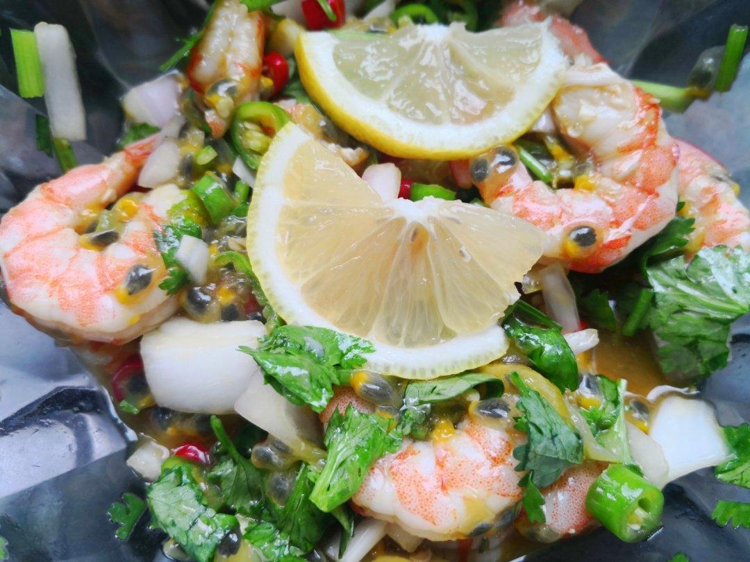 酸酸辣辣柠檬虾