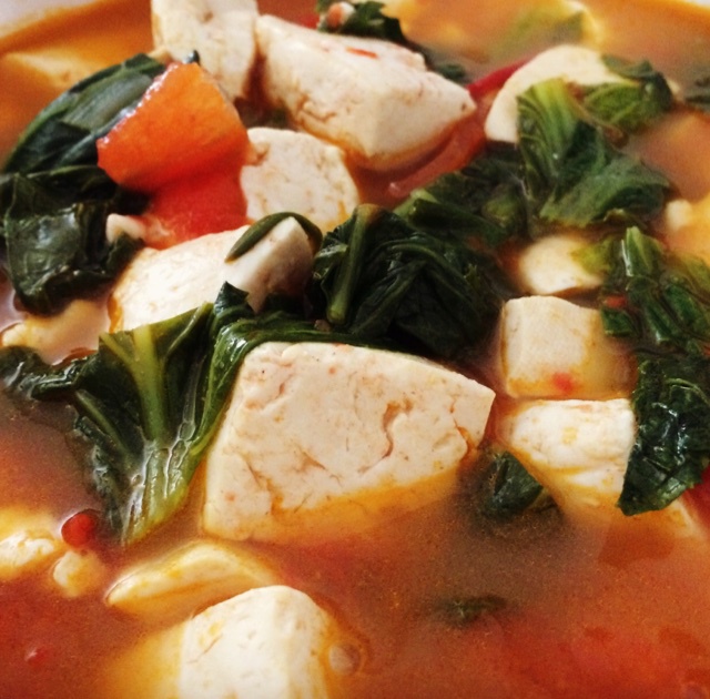 小白菜炖豆腐