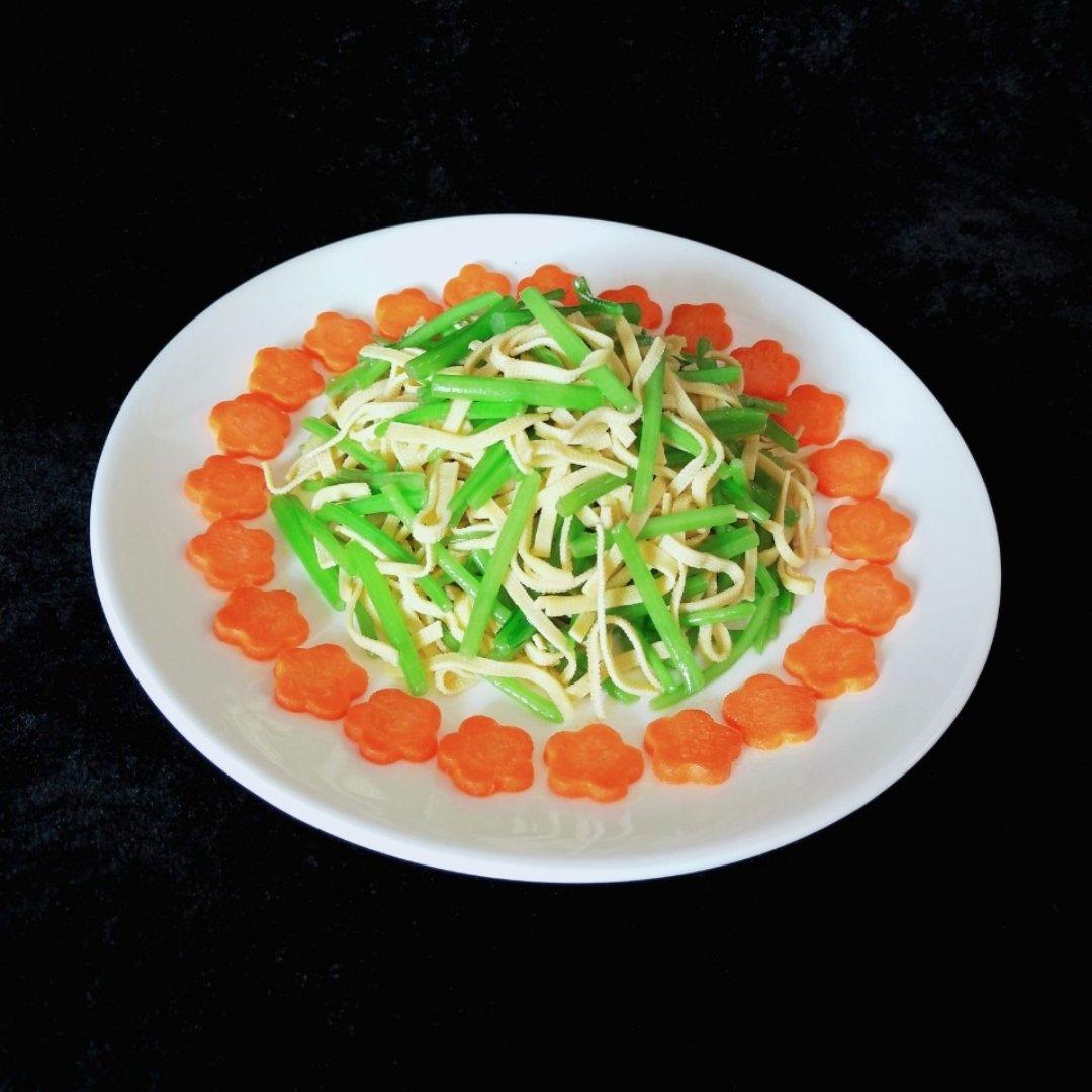 芦蒿炒北豆腐干丝