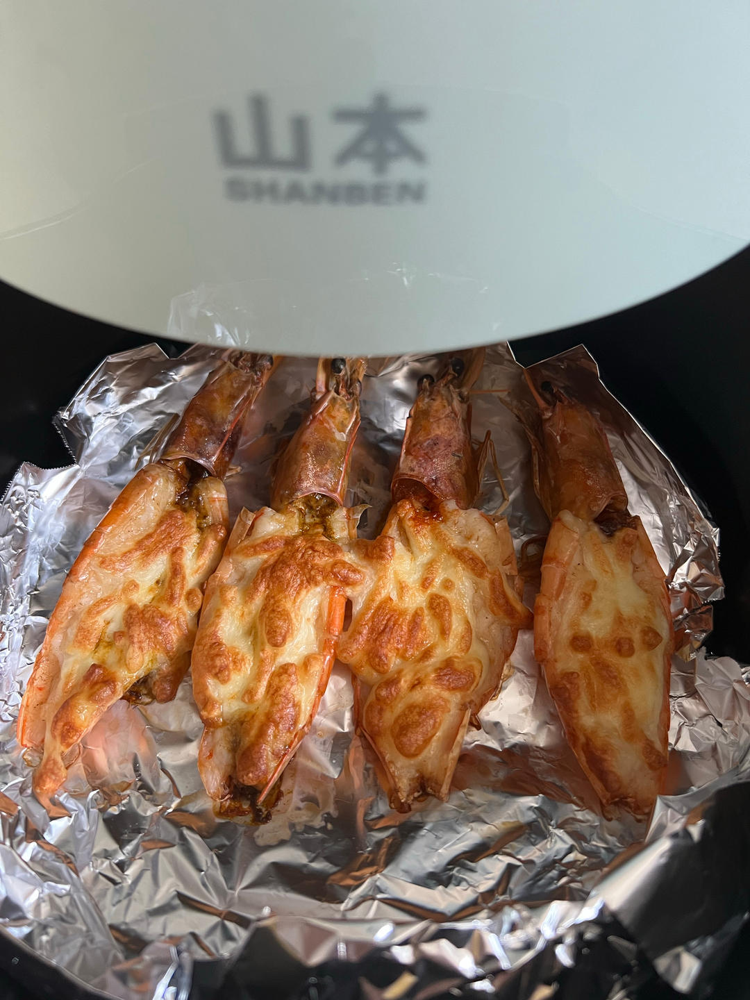 新手芝士焗虾（空气炸锅版）