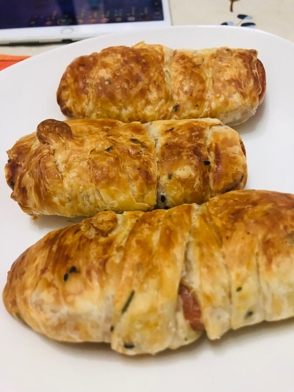 空气炸锅版手抓饼午餐肉——十五分钟快手早餐