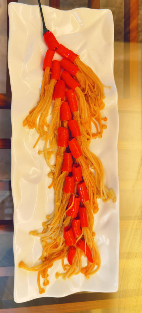 ㊗️新年开运菜🌶炮竹金针菇💥小白零失败